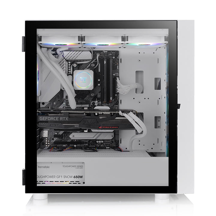 阿迪爾 H570 強化玻璃中直立式機殼  雪白版