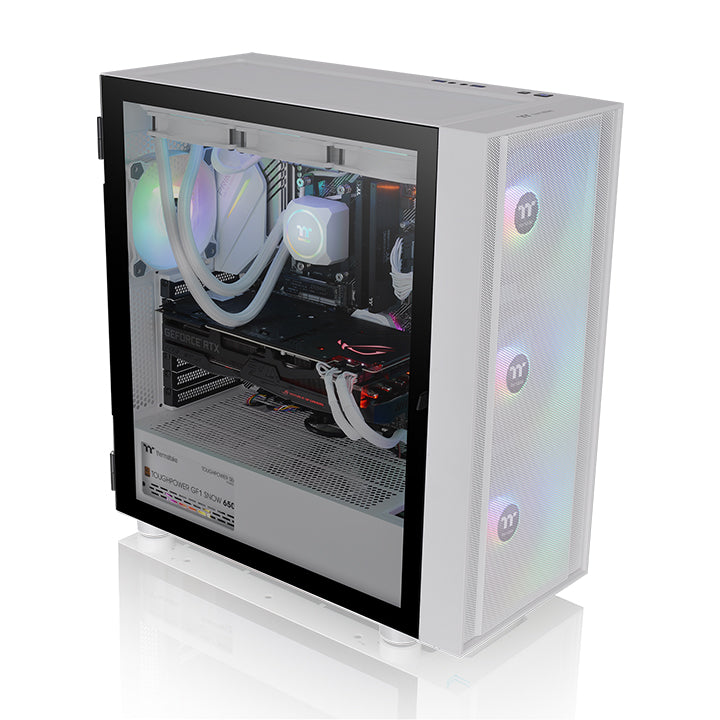 阿迪爾 H570 強化玻璃中直立式機殼  雪白版