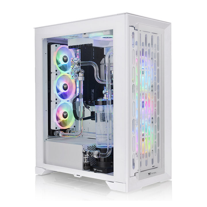 CTE T500 TG ARGB 雪白版高直立式機殼