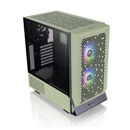 勁透 Ceres 300 TG ARGB 中直立式機殼 抹茶綠