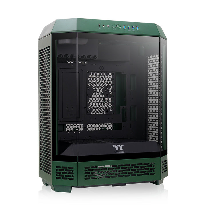 透視The Tower 600 中直立式機殼 競速綠