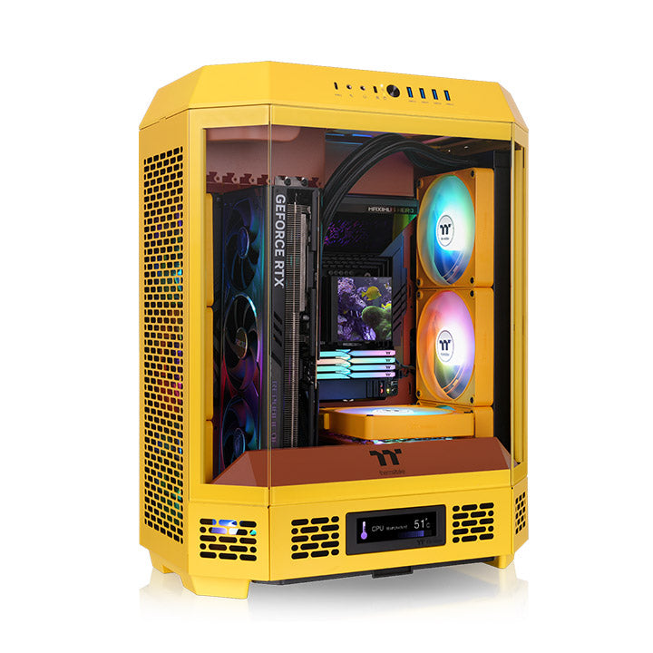 透視The Tower 600 中直立式機殼 奶油焦糖
