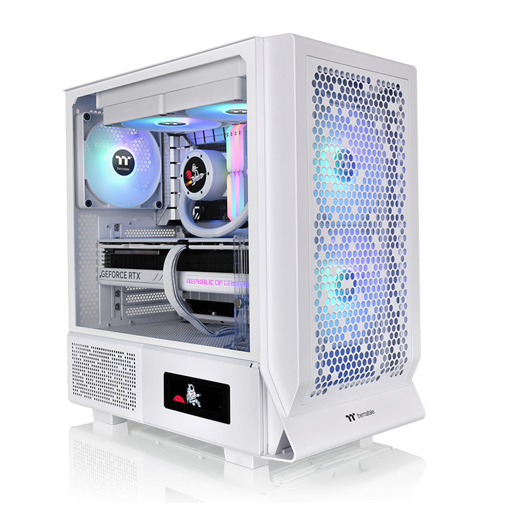 勁透 Ceres 330 TG ARGB 中直立式機殼雪白版