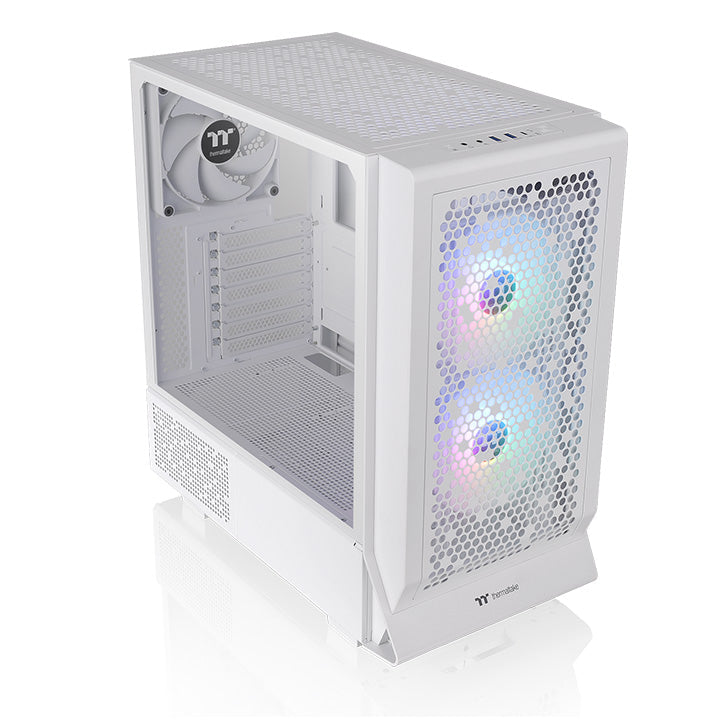 勁透 Ceres 330 TG ARGB 中直立式機殼雪白版