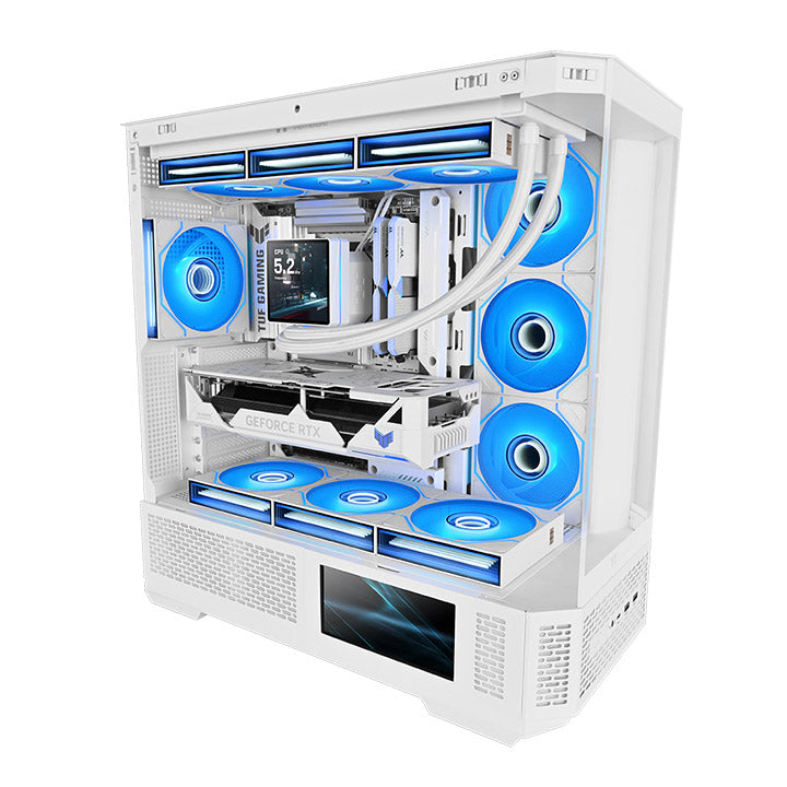 耀影SWAFAN 140 EX INFINITY ARGB系統散熱風扇TT Premium頂級版 (三顆包) - 雪白