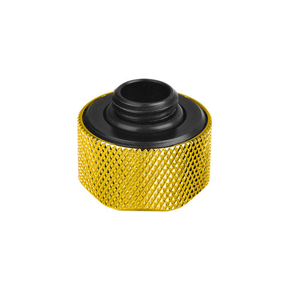 Pacific C-Pro G1/4 PETG硬管專用管接頭 外徑16mm – 金色 (六顆組合包)