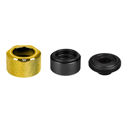 Pacific C-Pro G1/4 PETG硬管專用管接頭 外徑16mm – 金色 (六顆組合包)