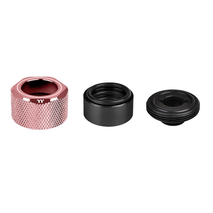 Pacific G1/4 PETG Tube 16mm OD硬管管接頭 – 玫瑰金色 (六顆組合包)