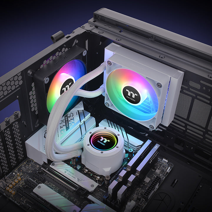 TH120 V2 ARGB Sync主板連動版一體式水冷散熱器 – 雪白版