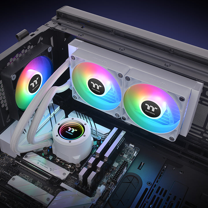 TH240 V2 ARGB Sync主板連動版 一體式水冷散熱器 – 雪白版