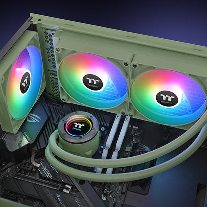 TH280 V2 ARGB Sync主板連動版一體式水冷散熱器 – 抹茶綠版