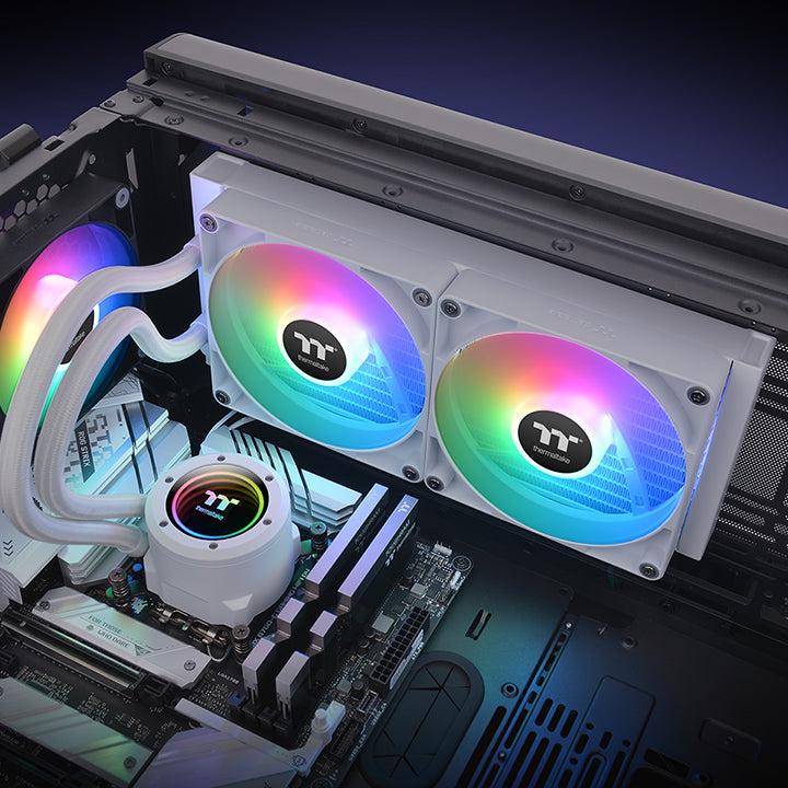 TH280 V2 ARGB Sync主板連動版一體式水冷散熱器– 雪白版
