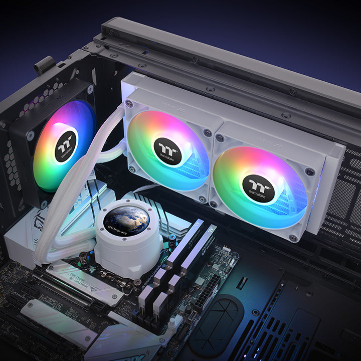 TH240 V2 Ultra ARGB Sync主板連動版一體式水冷散熱器 – 雪白版