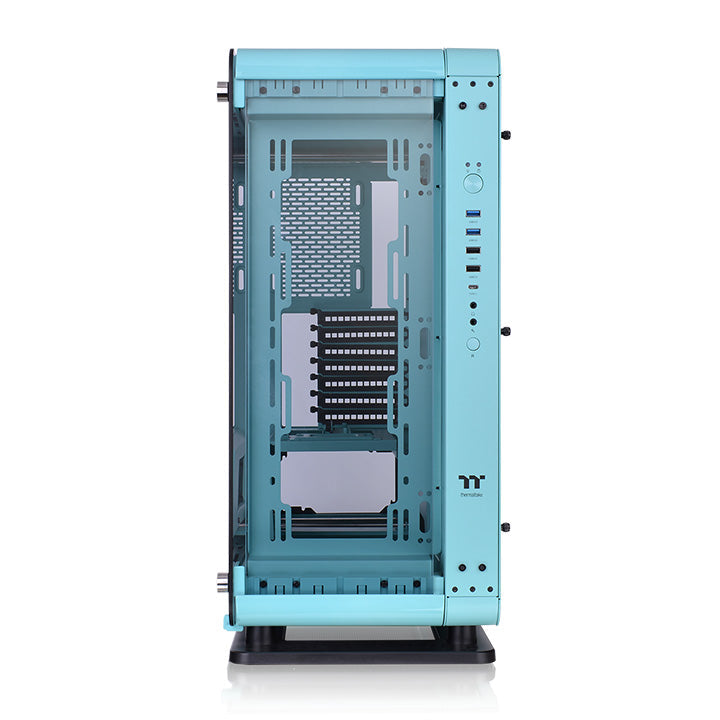 Core P6 TG 強化玻璃中直立式機殼 松石綠