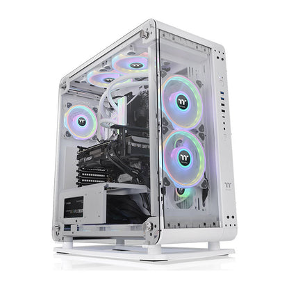 Core P6 TG 強化玻璃中直立式機殼 雪白版