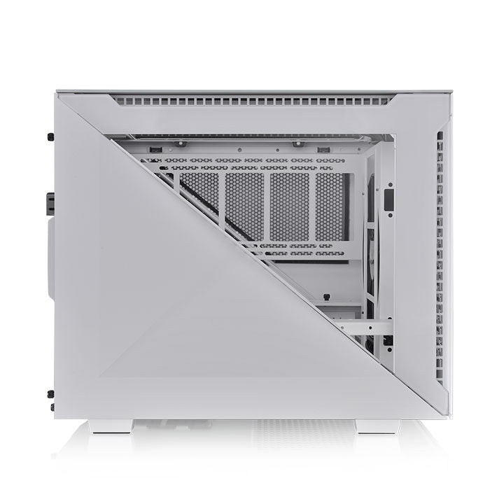 艾坦 Divider 200 TG Air 橫躺式小型強化玻璃機殼    雪白版
