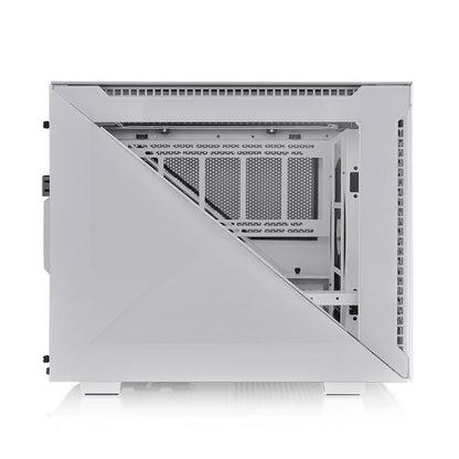 艾坦 Divider 200 TG Air 橫躺式小型強化玻璃機殼    雪白版