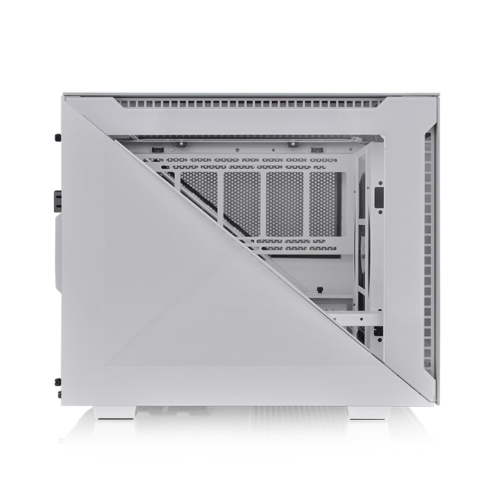 艾坦 Divider 200 TG 橫躺式小型強化玻璃機殼 雪白版