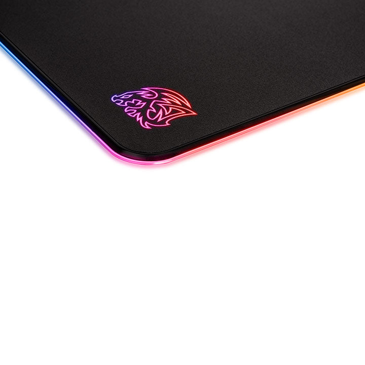 全新聖龍鱗全彩指紋辨識電競滑鼠墊