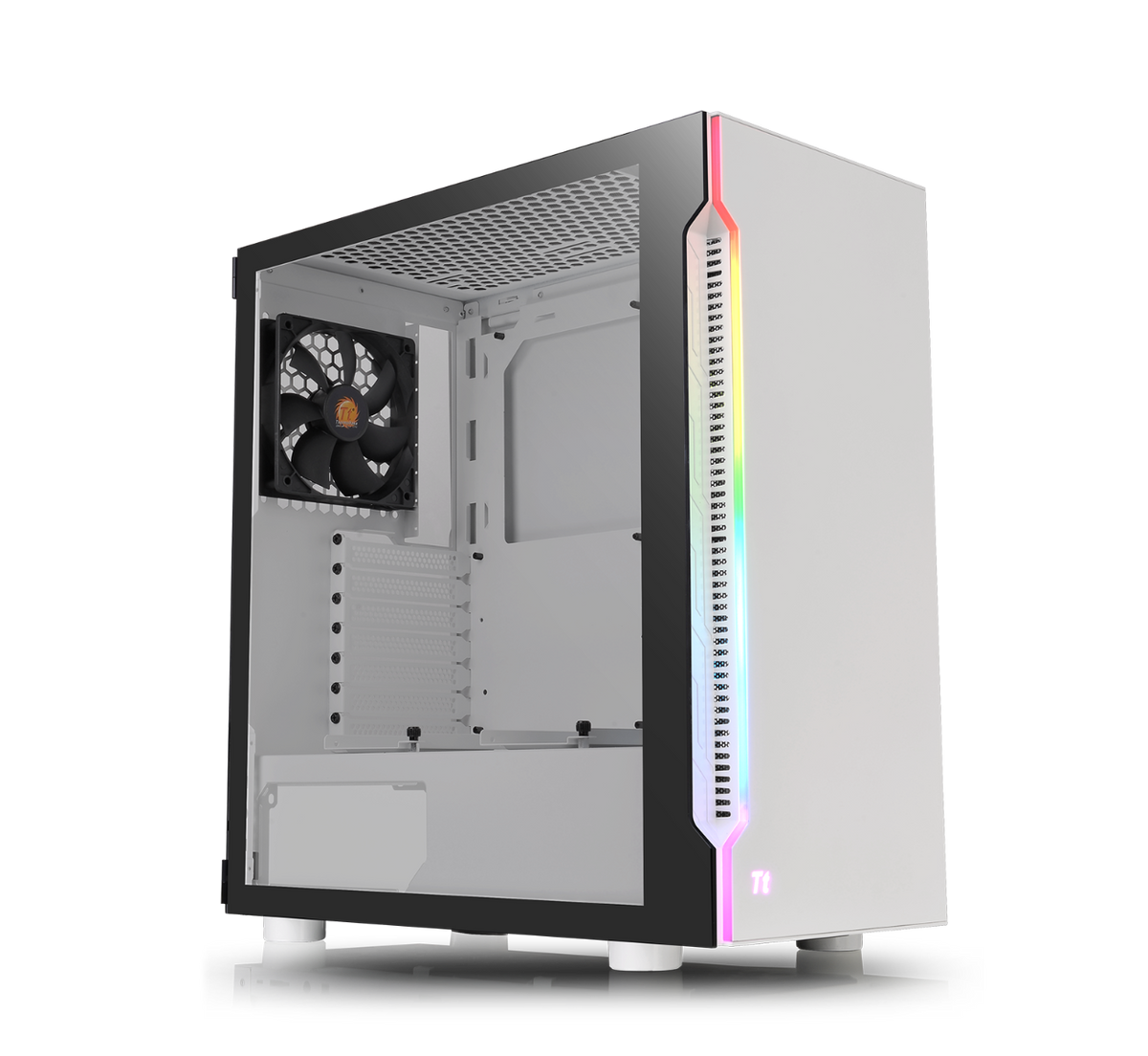 阿迪爾 H200 TG Snow RGB 強化玻璃中直立式機殼