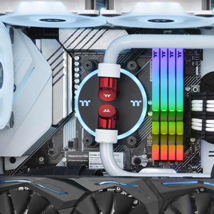 Pacific G1/4 PETG Tube 16mm OD硬管管接頭 – 紅色 (2顆組合包)