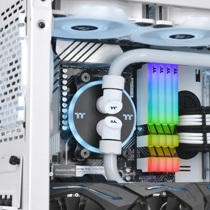 Pacific G1/4 PETG Tube 16mm OD硬管管接頭 – 白色 (2顆組合包)