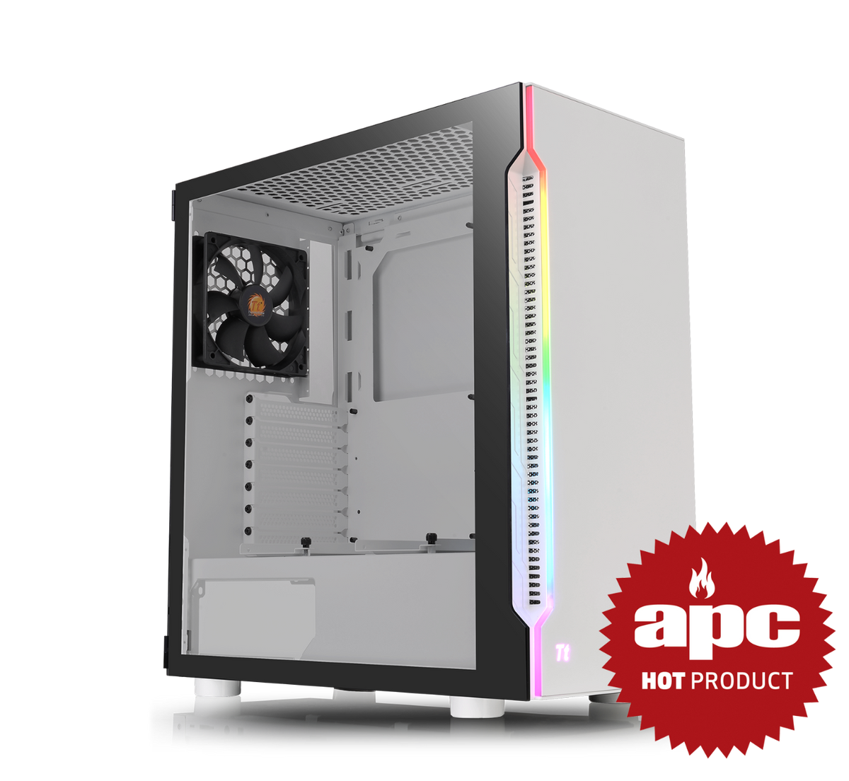 阿迪爾 H200 TG Snow RGB 強化玻璃中直立式機殼