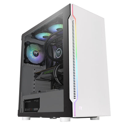 阿迪爾 H200 TG Snow RGB 強化玻璃中直立式機殼