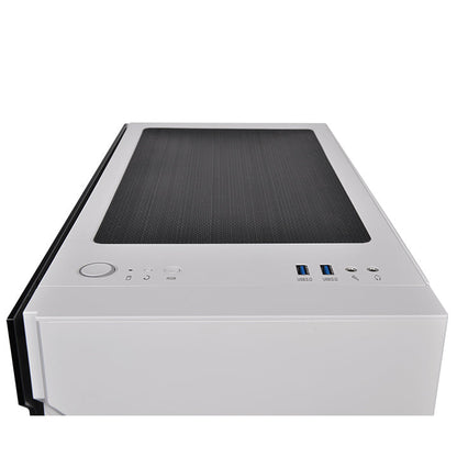 阿迪爾 H200 TG Snow RGB 強化玻璃中直立式機殼