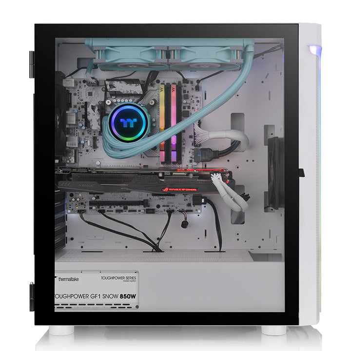 阿迪爾 H590 強化玻璃中直立式機殼 雪白版
