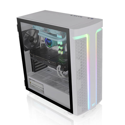 阿迪爾 H590 強化玻璃中直立式機殼 雪白版