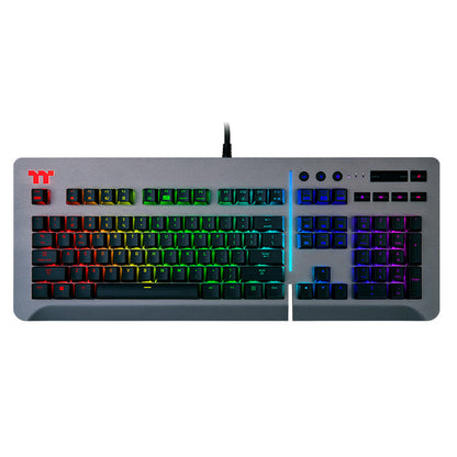 TT Premium Level 20 RGB Cherry MX 機械式銀軸電競鍵盤鈦灰特仕版