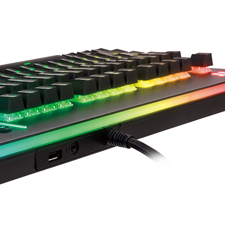TT Premium Level 20 RGB Cherry MX 機械式青軸電競鍵盤鈦灰特仕版