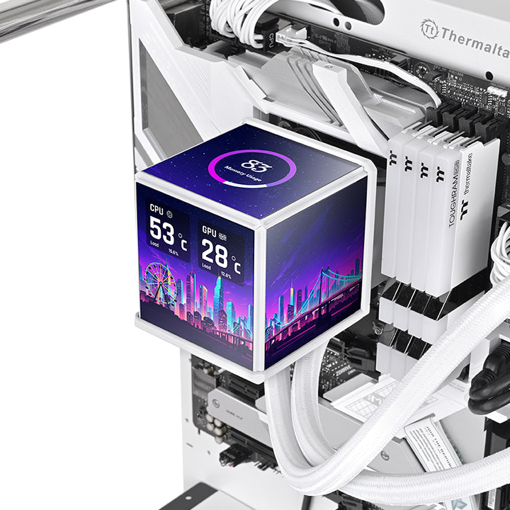 MINECUBE 360 Ultra ARGB Sync主板連動版一體式水冷散熱器 - 雪白版