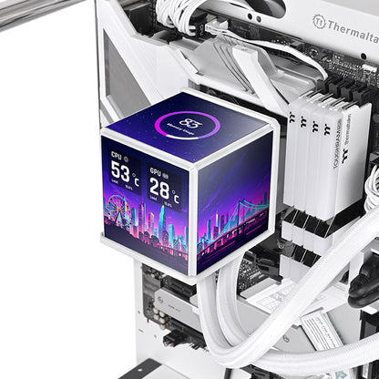 MINECUBE 360 Ultra ARGB Sync主板連動版一體式水冷散熱器 - 雪白版
