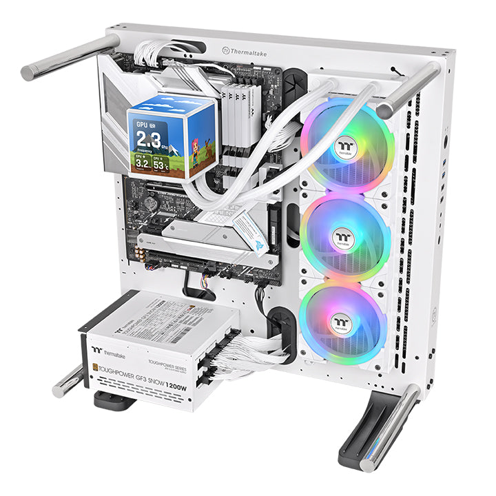 MINECUBE 360 Ultra ARGB Sync主板連動版一體式水冷散熱器 - 雪白版