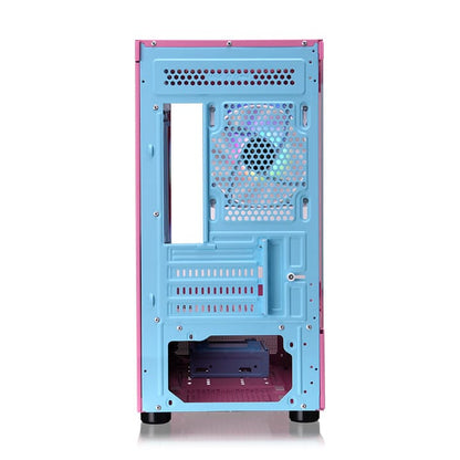 光透View 170 TG ARGB 強化玻璃小型機殼 泡泡粉