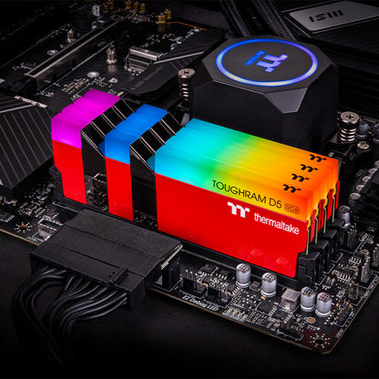 鋼影TOUGHRAM RGB D5 Memory DDR5 5600MT/s 32GB (16GB x2) – 競速紅
