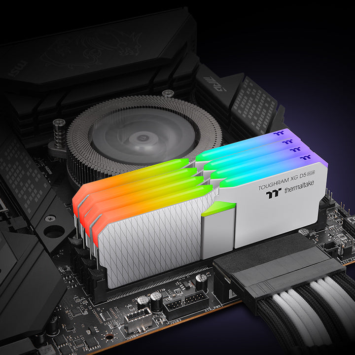 鋼影TOUGHRAM XG RGB D5 記憶體 DDR5 6200MT/s 32GB (16GB x2) – 白色
