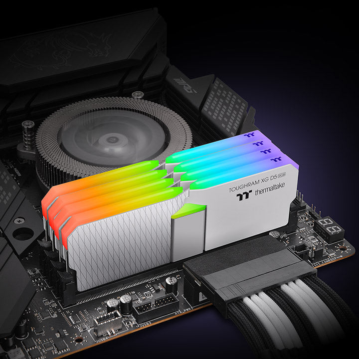鋼影TOUGHRAM XG RGB D5 記憶體 DDR5 8000MT/s 32GB (16GB x2) – 白色