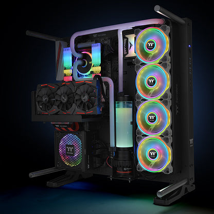 Riing Quad 14 RGB 水冷排風扇TT Premium頂級版 (三顆風扇包裝) - 白色