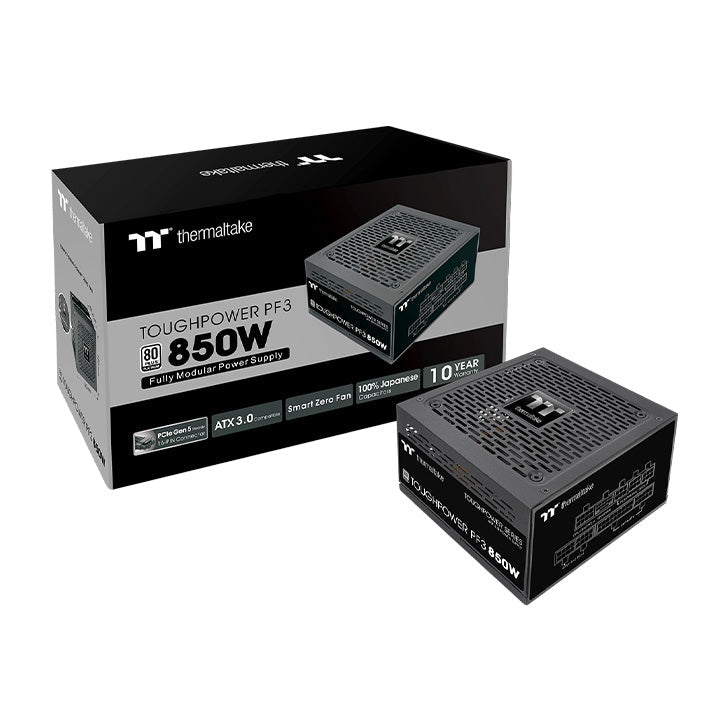 鋼影Toughpower PF3 850W白金牌認證電源- TT Premium 頂級版
