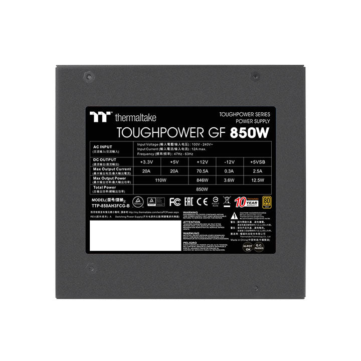 鋼影 Toughpower GF 850W 金牌認證電源 (台灣限定)