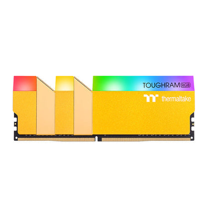 鋼影TOUGHRAM RGB記憶體  DDR4 3600MHz 16GB (8GB x2)-尊爵金