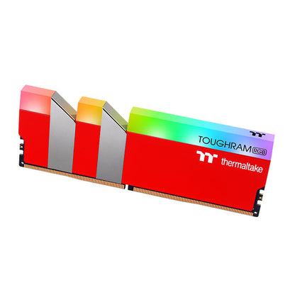 鋼影TOUGHRAM RGB記憶體  DDR4 3600MHz 16GB (8GB x2)-競速紅