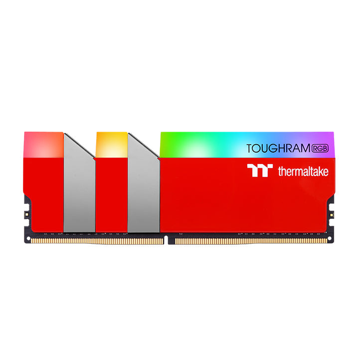 鋼影TOUGHRAM RGB記憶體  DDR4 3600MHz 16GB (8GB x2)-競速紅