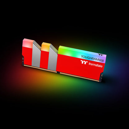 鋼影TOUGHRAM RGB記憶體  DDR4 3600MHz 16GB (8GB x2)-競速紅