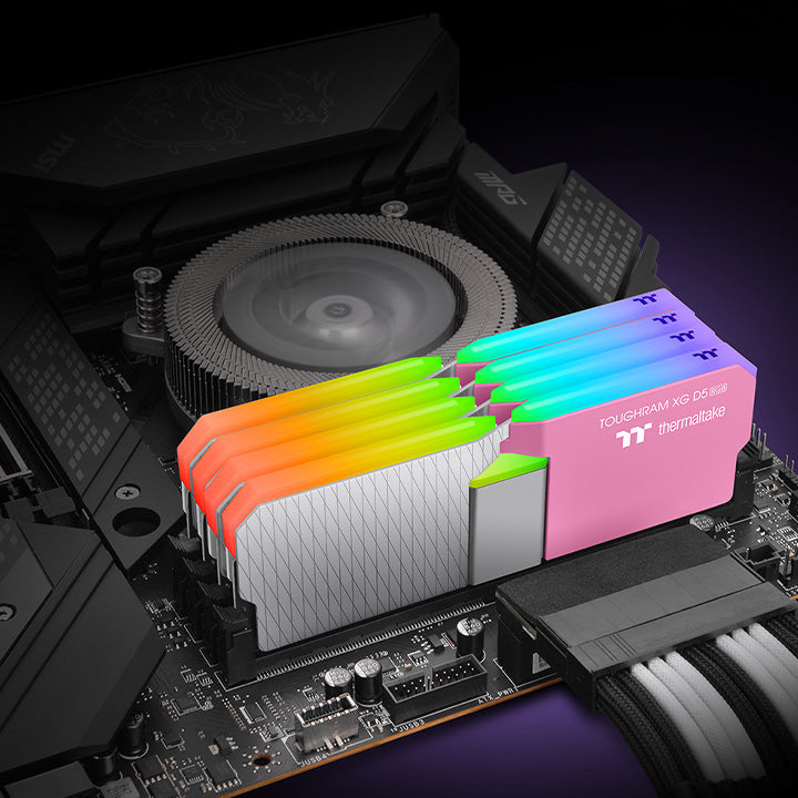 鋼影TOUGHRAM XG RGB D5 記憶體 DDR5 6000MT/s 32GB (16GB x2) – 泡泡粉