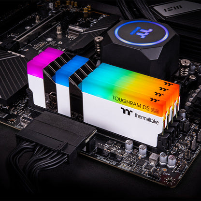鋼影TOUGHRAM RGB D5 Memory DDR5 6400MT/s 32GB (16GB x2) – 白
