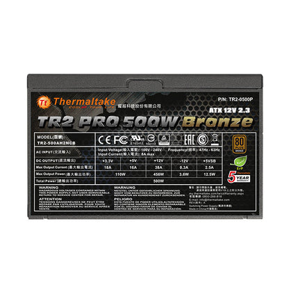 TR2 Pro 600瓦 銅牌認證電源供應器